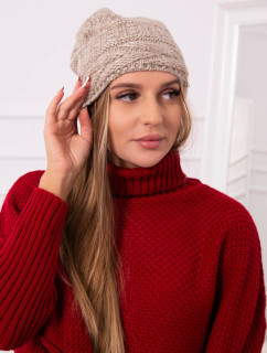 Fleecová čepice  béžová model 18751447 - K-Fashion