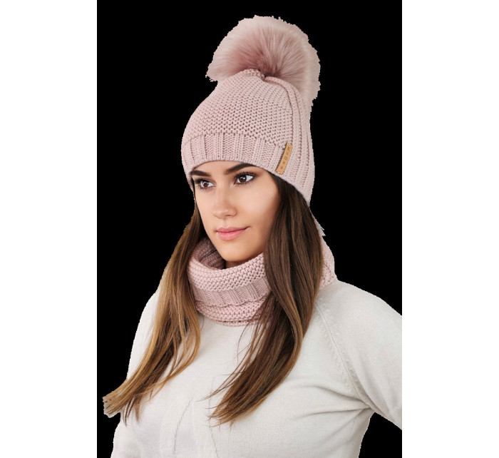 Hat&Scarf model 19142621 Růžová - Kamea