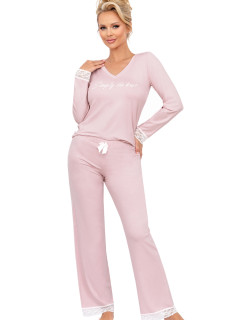 Pyžamo model 20571188 Long Powder Pink - Donna