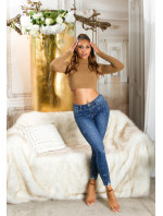 Sexy Highwaist Push-Up Jeans with glitter