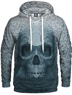 Aloha From Deer Pixel Skull Hoodie H-K AFD343 Blue