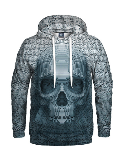 Aloha From Deer Pixel Skull Hoodie H-K AFD343 Blue