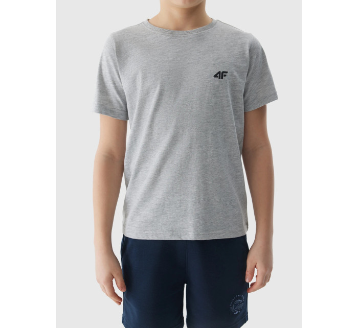 Chlapecké hladké tričko 4F - šedé