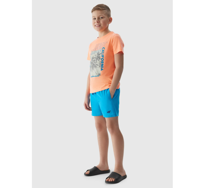 Chlapecké plážové šortky typu boardshorts 4F - modré