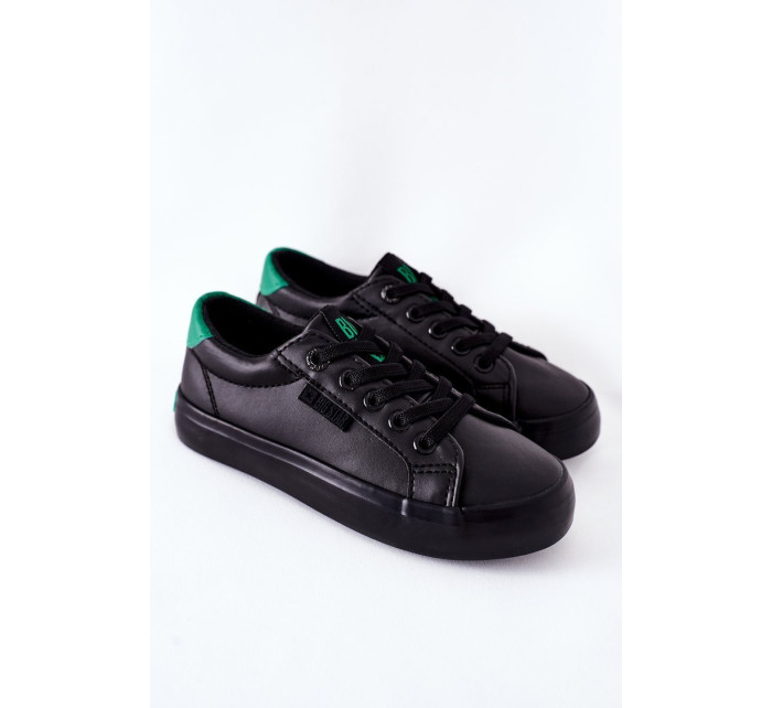 Children's Leather Sneakers BIG STAR DD374147 Black