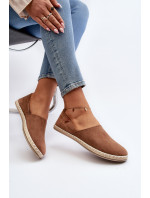 Dámské semišové espadrilky Brown Vulcano