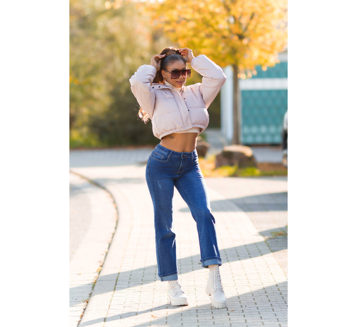 Sexy Highwaist Push up použitý vzhled flarred Jeans