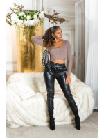 Sexy Musthave Highwaist leather look pants