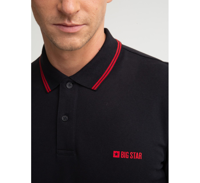 Černé tričko Big Star Polo_ts_ss 152449 906