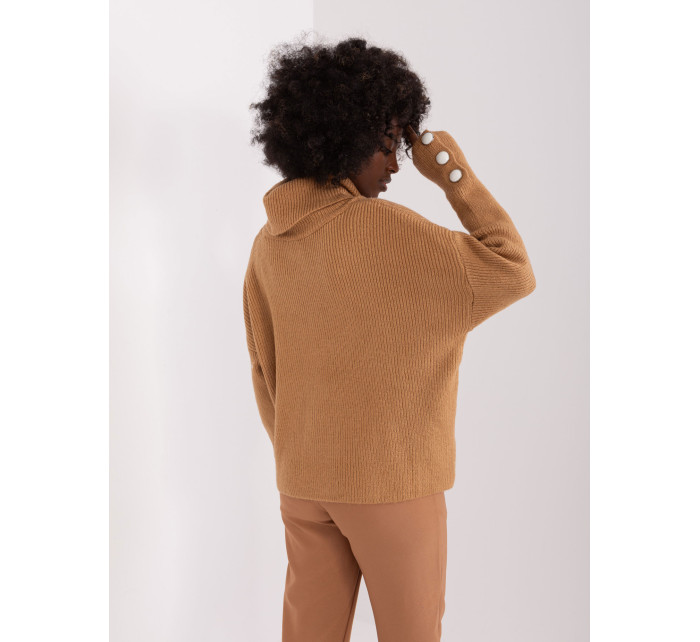 Sweter BA SW 015.01P jasny brązowy