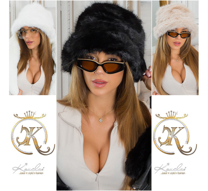 Trendy Musthave faux fur hat in Blogger Style