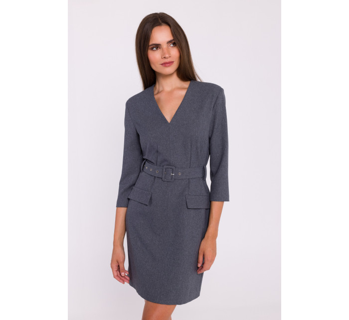 Stylove Šaty S369 Grey