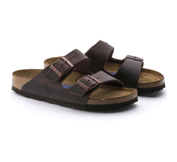 Dámské žabky Birkenstock Arizona Soft Footbed Oiled Leather Habana narrow (0452763)