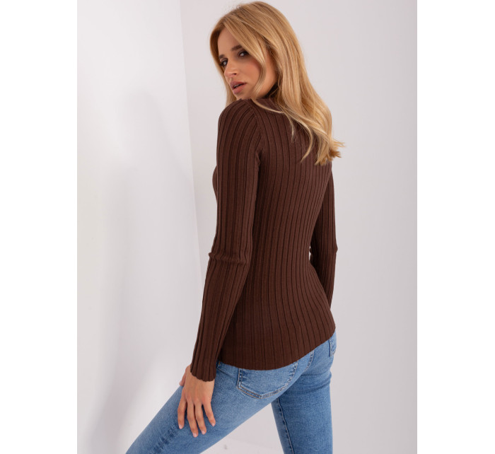 Sweter PM SW model 18900618 ciemny brązowy - FPrice