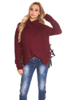 Trendy KouCla XL Collar knit jumper