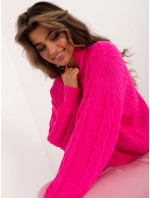 Sweter BA SW model 20280551 fluo różowy - FPrice