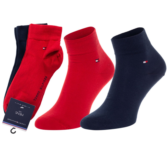 Ponožky Tommy Hilfiger 2Pack 342025001 Red/Navy Blue