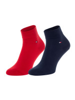 Ponožky Tommy Hilfiger 2Pack 342025001 Red/Navy Blue