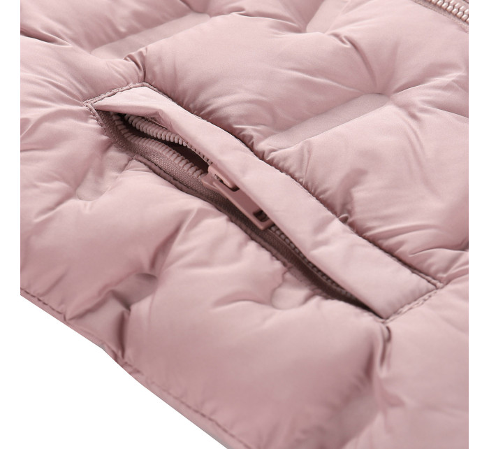 Dětský hi-therm kabát s impregnací ALPINE PRO AWEDO pale mauve