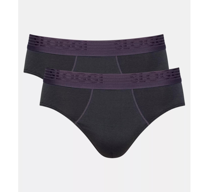 Pánské slipy EVER Cool Brief 2P - BLACK - černé 0004 - SLOGGI