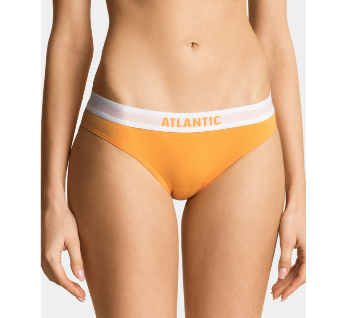 Dámské kalhotky Bikini ATLANTIC 3Pack - tmavě modrá, růžová, oranžová