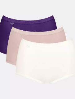 Dámské kalhotky Basic+ Maxi C3P - UNKNOWN - fialovo/béžové/bílé V018 - SLOGGI