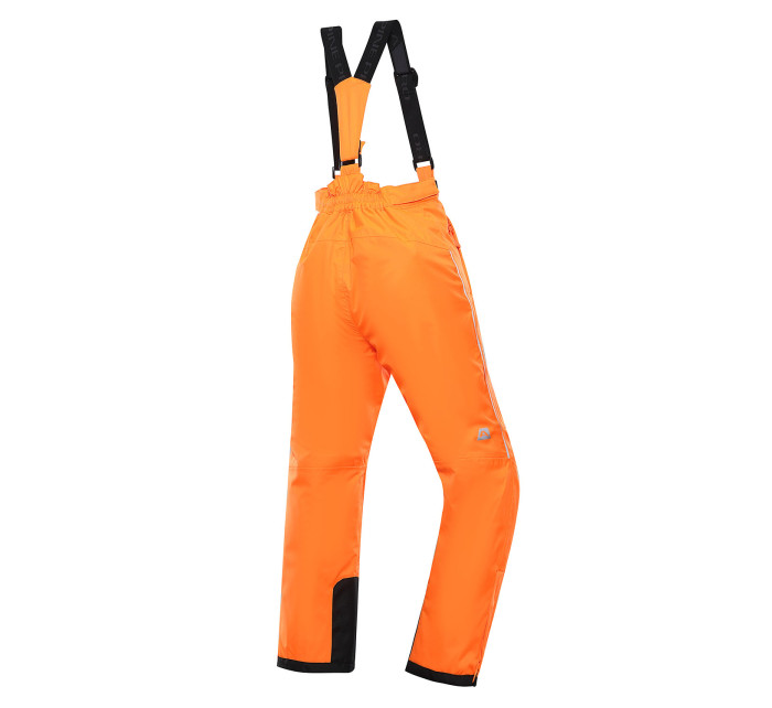 Dětské lyžařské kalhoty s membránou ptx ALPINE PRO LERMONO neon shocking orange