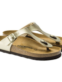 Dámské žabky Birkenstock Gizeh Birko-Flor Gold narrow (1016109) dámské