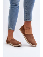 Dámské semišové espadrilky Brown Vulcano