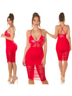 Soo Sexy! Koucla strap Minidress with Mesh model 19629599 - Style fashion