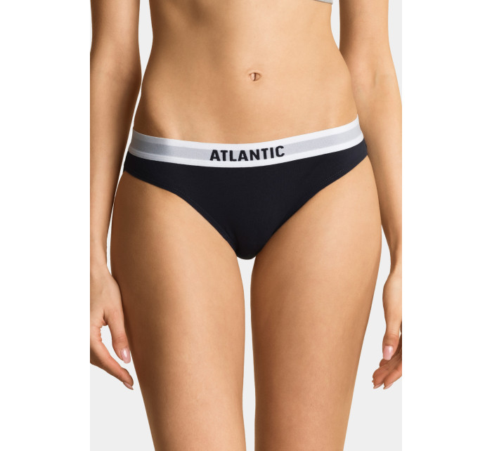 Dámské kalhotky Bikini ATLANTIC 3Pack - tmavě modrá, růžová, oranžová