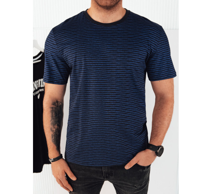 Pánské tričko s potiskem, tmavě modrá Dstreet RX5397