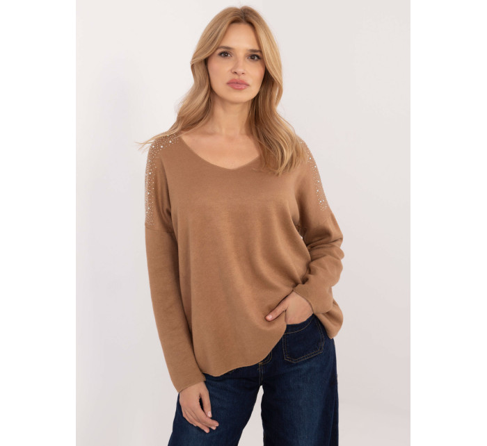 Sweter DHJ SW 17690.21 camelowy