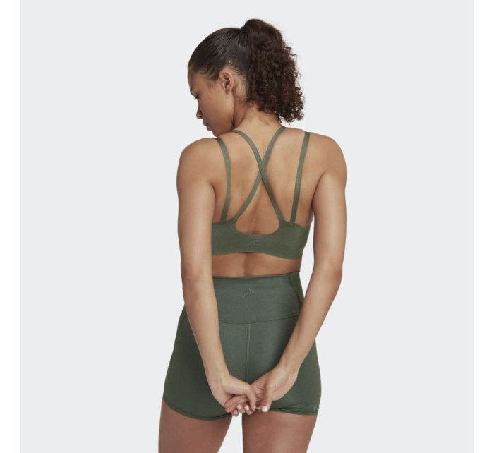 podprsenka adidas Yoga Luxe Studio Light-Support Fire HL8600 Green