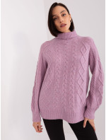 Sweter AT SW  jasny fioletowy model 20742425 - FPrice