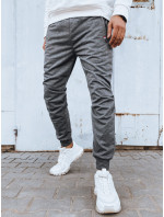 Pánské světle šedé joggers tepláky Dstreet UX4121