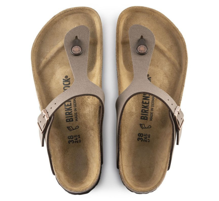 Dámské nazouváky / žabky GIZEH BS 0043753 Hnědo béžová - Birkenstock