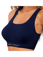 Dámský model 18332075 sportovní top Navy Blue - Sesto Senso