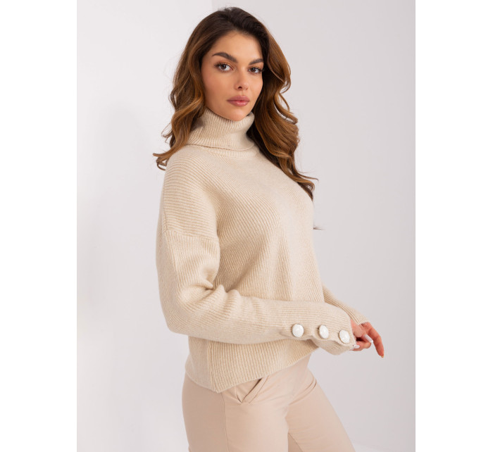 Sweter BA SW model 19335634 jasny beżowy - FPrice