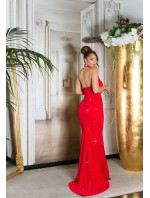 Sexy Red-Carpet KouCla Neck-Gown with glitter