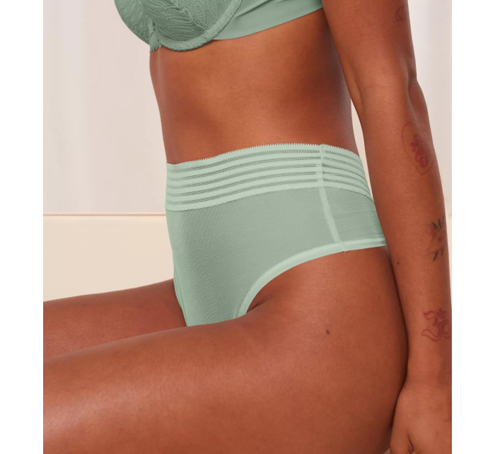 Dámské kalhotky Tempting Sheer Highwaist String - GREEN - zelené 7786 - TRIUMPH