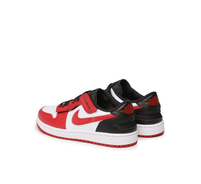 Pánské sportovní boty Air Jordan 1 Low FlyEase M DM1206-163 Červeno-bílá s černou - Nike