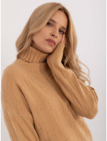 Sweter AT SW  camelowy model 20459081 - FPrice