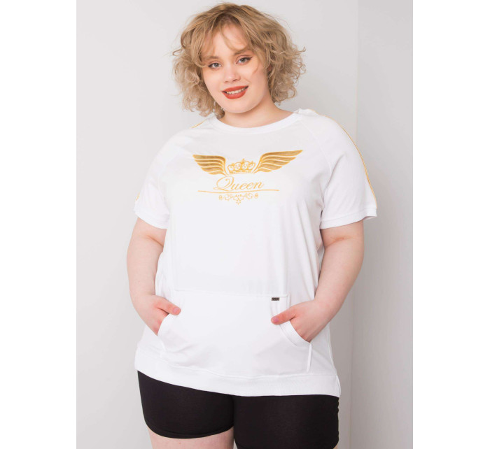 Dámská bílá halenka plus size