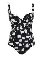 Swimwear Black Sand Balcony Swimsuit black sand print SW1720A