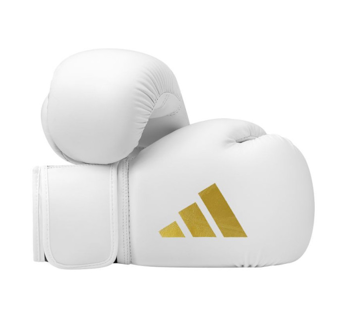 Bílo-zlaté boxerské rukavice Adidas SPEED 50