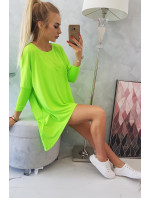 Halenka oversize zelené neonové barvy