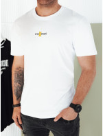 Dstreet RX5460 bílé pánské tričko s potiskem