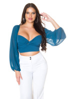 Sexy Koucla Crop Blouse with model 19620951 - Style fashion