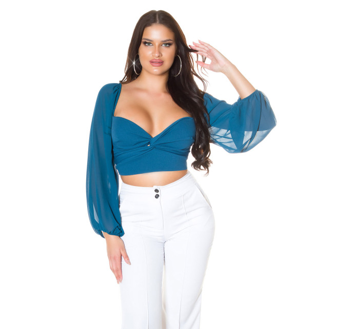 Sexy Koucla Crop Blouse with model 19620951 - Style fashion